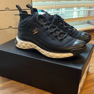 Chanel Black Sneakers